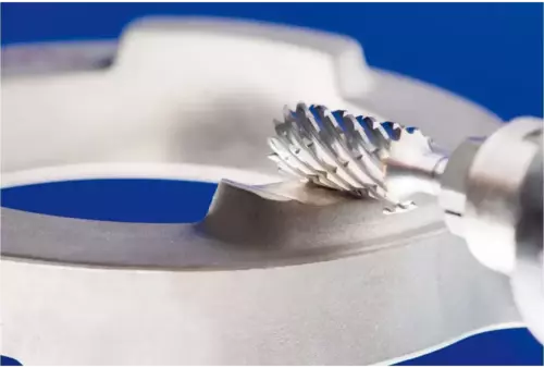 Wysokowydajny trzpień frezarski ze stopów twardych STEEL kształt walcowy ZYAS z uzębieniem czołowym Ø 12 x 25 mm trzonek Ø 6 mm 3