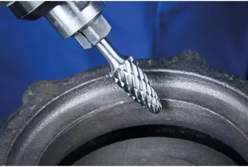 Wysokowydajny trzpień frezarski ze stopów twardych CAST kształt drzewa RBF Ø 10 × 20 mm trzpień Ø 6 mm do żeliwa 3