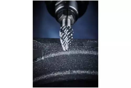 Wysokowydajny trzpień frezarski ze stopów twardych CAST kształt walcowy ZYAS z uzębieniem czołowym Ø 06 x 16 mm, trzonek Ø 6 mm 3