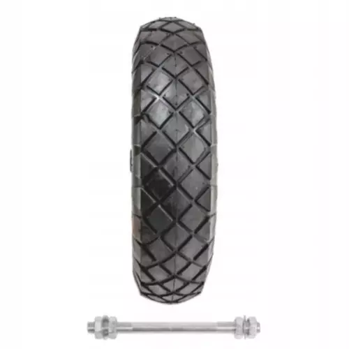 Koło do taczki 4.00-8 z otworem na oś Ø12mm + ośka 5