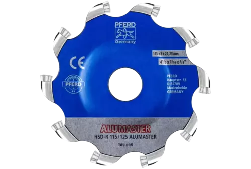 Wysokowydajna tarcza frezarska ALUMASTER R Ø 115 mm do szlifierki kątowej do obróbki aluminium 2