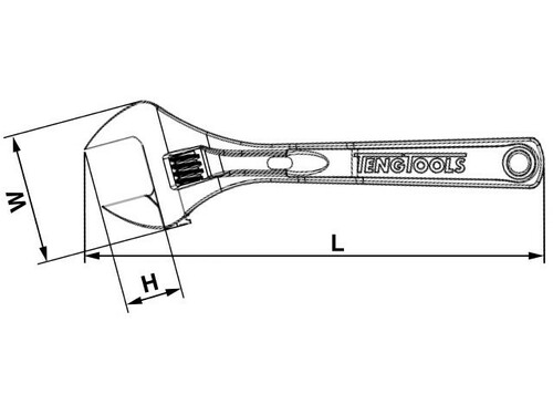 Klucz nastawny przemysłowy do 33mm TengTools 17818-0303 2