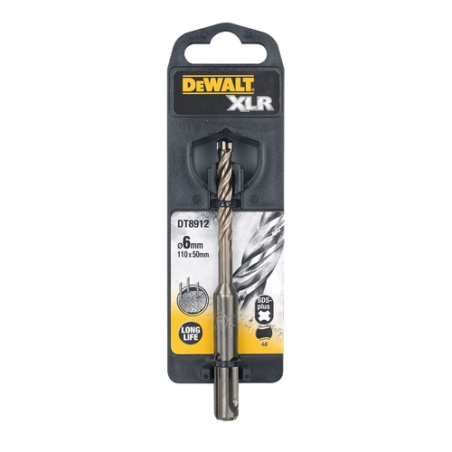Wiertło do betonu SDS-Plus 6x110 4-ostrzowe XLR DeWALT DT8912 2
