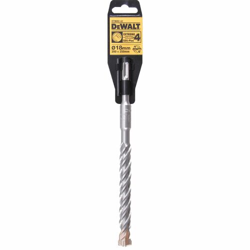 Wiertło do betonu SDS-Plus 18x250 4-ostrzowe XLR DeWALT DT9682 2