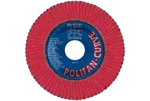 Ściernica listkowa POLIFAN CURVE PFR 115 × 22,23 mm szerokość L CO60 SGP STEELOX do stali/stali nierdzewnej 3