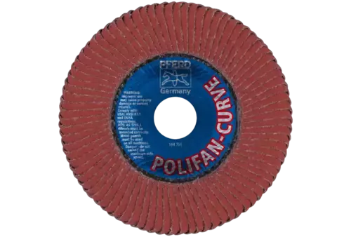 Ściernica listkowa POLIFAN CURVE PFR 125 × 22,23 mm szerokość L A40 linia specjalna SGP ALU do aluminium 3