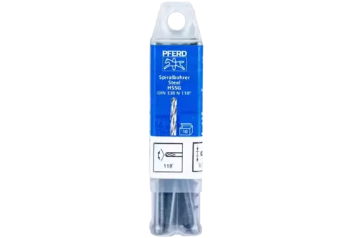 Wiertło spiralne 3,3 mm HSS-G N DIN 338 118° Pferd 25203517 2
