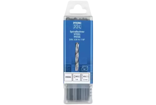 Wiertło spiralne 7,5 mm HSS-G N DIN 338 118° Pferd 25203535 2