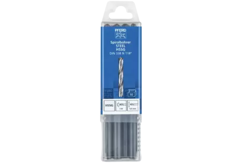 Wiertło spiralne 9,0 mm HSS-G N DIN 338 118° Pferd 25203538 2