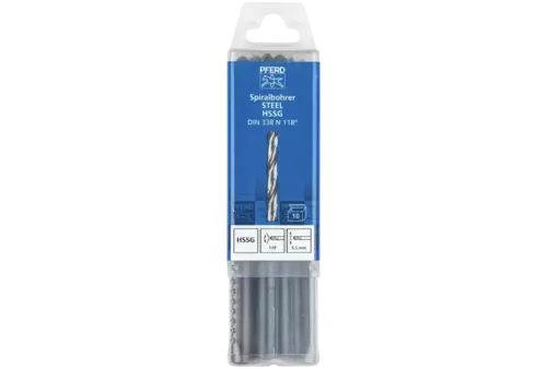 Wiertło spiralne 9,5 mm HSS-G N DIN 338 118° Pferd 25203539 2