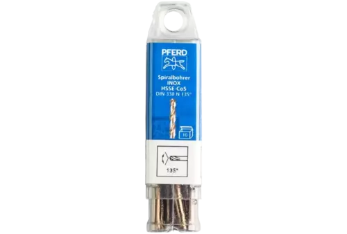 Wiertło spiralne 2,5 mm HSS-E Co5 N DIN 338 135° Pferd 25203552 2
