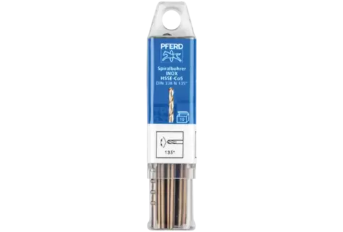 Wiertło spiralne 3,5 mm HSS-E Co5 N DIN 338 135° Pferd 25203557 2