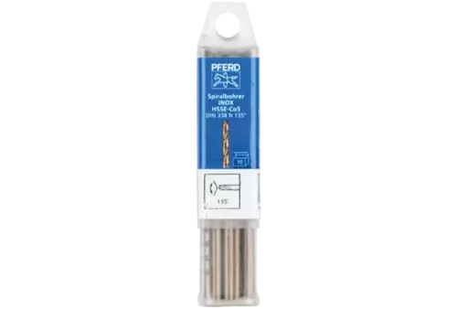 Wiertło spiralne 3,6 mm HSS-E Co5 N DIN 338 135° Pferd 25203558 2