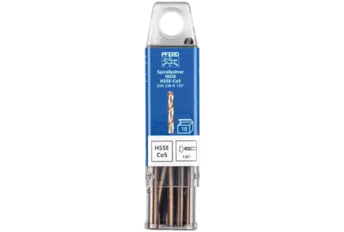 Wiertło spiralne 5,0 mm HSS-E Co5 N DIN 338 135° Pferd 25203564 2