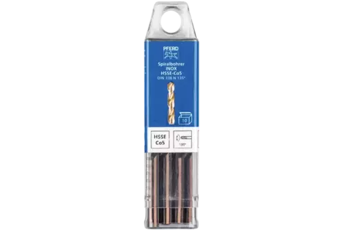 Wiertło spiralne 6,5 mm HSS-E Co5 N DIN 338 135° Pferd 25203570 2