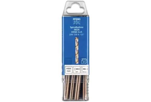 Wiertło spiralne 8,0 mm HSS-E Co5 N DIN 338 135° Pferd 25203574 2