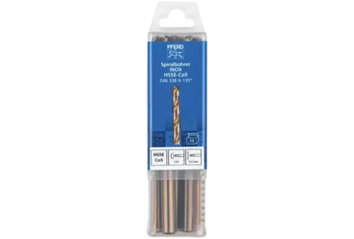 Wiertło spiralne 9,5 mm HSS-E Co5 N DIN 338 135° Pferd 25203577 2