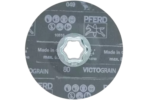 Tarcza włókninowa COMBICLICK Ø 125 mm VICTOGRAIN-COOL80 do stali i stali szlachetnej 2