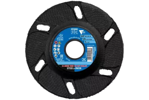 Tarcza do szlifowania metalu 125x22,23 CC-GRIND VIEW SGP STEELOX wypukła Pferd 64195126 2