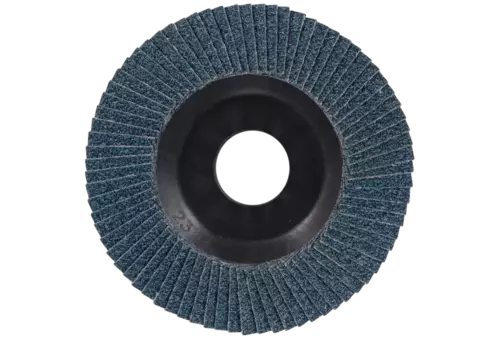 Ściernica listkowa POLIFAN POWER PFC 115 x 22,23 mm stożkowa Z80 linia wydajna SG TRIM STEELOX do stali/stali szlachetnej 3