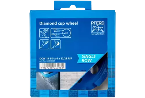 Talerz diamentowy DCW 1R PSF 115 x 6 x 22,23 mm do wyrównywania betonu i jastrychu 2