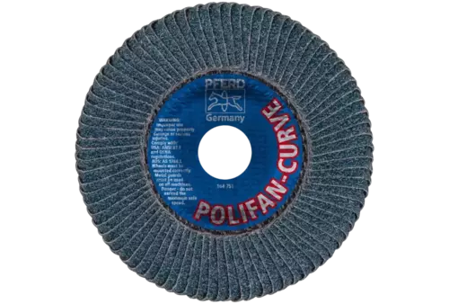 Ściernica listkowa POLIFAN CURVE PFR 125 × 22,23 mm szerokość M Z40 SGP STEELOX do stali/stali nierdzewnej 3
