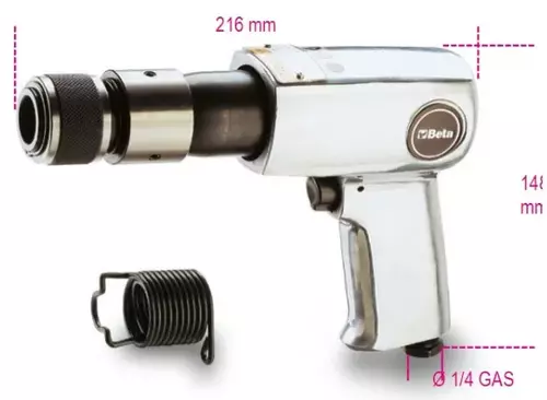 Młotek-ścinak pneumatyczny, gniazdo sześciokątne 11mm, model 1940 2