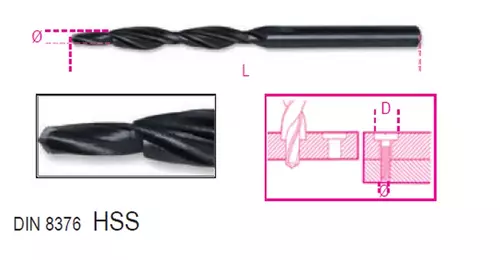 Wiertło kręte dwustopniowe 4,3mm (M4) 180° Beta 420B/M4 2