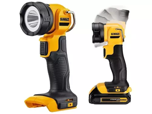 Lampa LED z obrotową głowicą b/aku 18V XR DeWalt DCL040-XJ 2