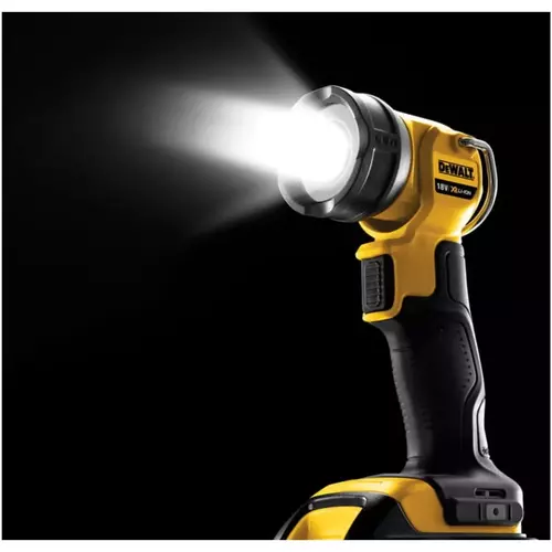 Lampa LED z obrotową głowicą b/aku 18V XR DeWalt DCL040-XJ 6