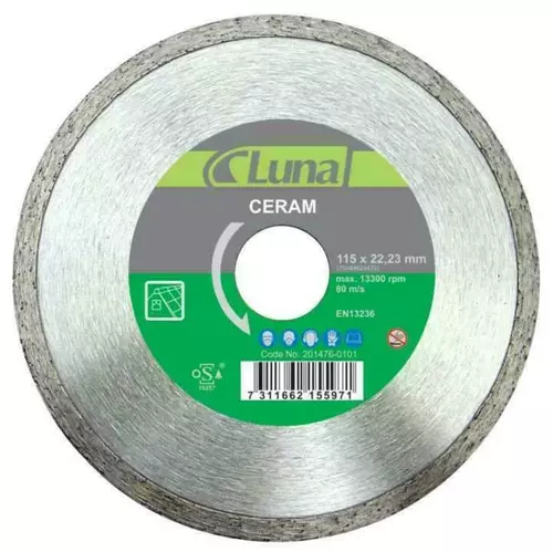 Tarcza diamentowa 115x1,8x22,23 klinkier Ceram Luna 201470101 2