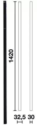 Wspornik ścienny wąski system C45PRO Beta C45PRO2.0/SS 2