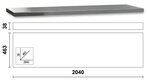 Zestaw mebli warsztatowych ze stalowym blatem system C45PRO Beta C45PRO2.0/DX 19