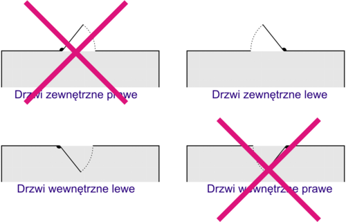 Zamek do drzwi 72/65 wpuszczany na wkładkę bębenkową przeciwpożarowy BMH  lewy 3