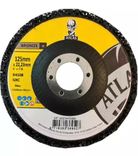 Zestaw 50 szt tarcz do cięcia metalu ATLAS 230x1,9 mm + 1 szt włókniny ATLAS 125 mm 3
