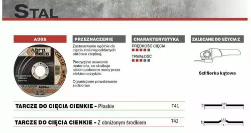 Tarcza do cięcia metalu 65x2x10 A36S Standard płaska AbraBETA 000010069 3