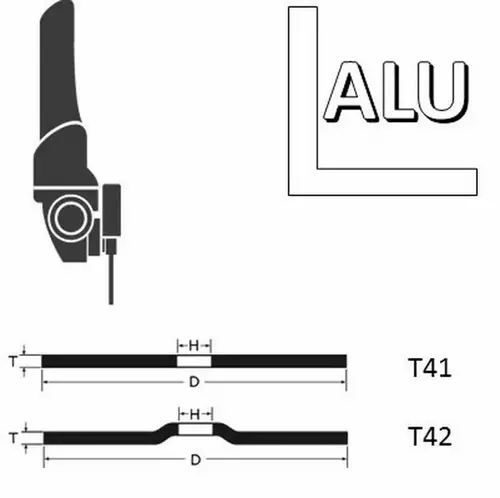 Tarcza do cięcia aluminium 230x2,5x22,23 A30N wypukła AbraBETA 000450230 2