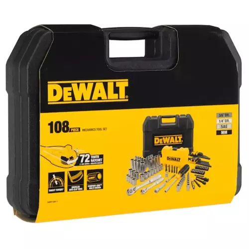 Zestaw narzędzi 108 el. 1/4" 3/8" DeWALT DWMT738011 2