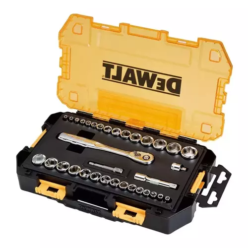 Zestaw nasadek 34 el. 1/4" 3/8" z grzechotką DeWalt DWMT450340 2