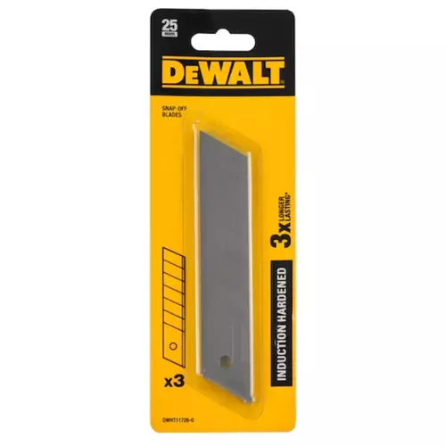 Ostrza łamane 25mm hartowane 3szt. DeWalt DWHT11726-0 2