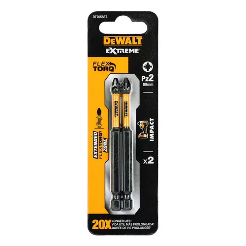 Końcówka udarowa 2xPZ2 89mm DeWalt DT70566T 2