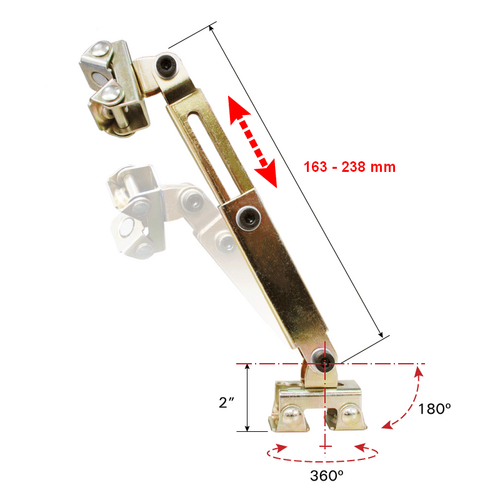 Ustawne ramię przytrzymujące 163-238mm Small V-Pad 4