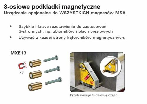 3-osiowe podkładki magnetyczne 3