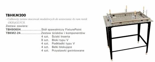 Stół spawalniczy FixturePoint i zestaw do rur 4