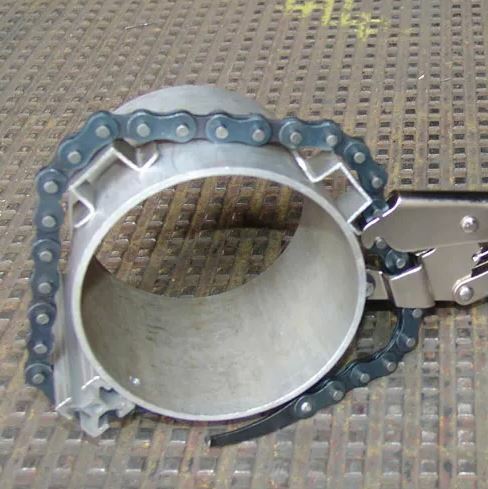 Ścisk klamrowy z łańcuchem 1200 mm 4