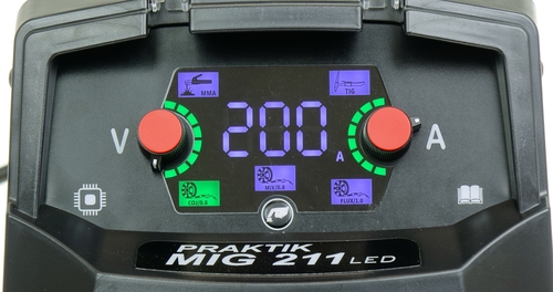 PRAKTIK MIG 211 SYNERGIC LED 7