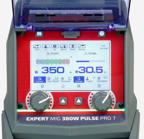 Spawarka EXPERT MIG 380W PULSE Pro7 LCD 6