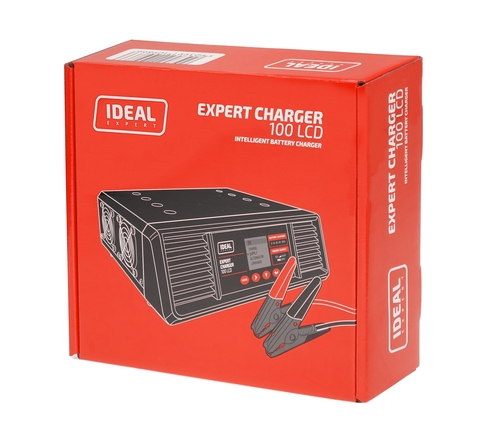 Prostownik do ładowania akumulatorów WET/GEL/MF/AGM/CAL/LiFePO4 EXPERT CHARGER 100 LCD 12V 6