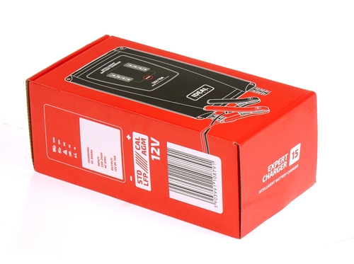 Prostownik do ładowania akumulatorów WET/GEL/MF/AGM/CAL/LiFePO4 EXPERT CHARGER 15 Lithium 12V 5