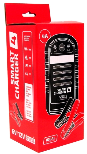 Inteligentny prostownik do ładowania akumulatorów WET/GEL/MF/AGM SMART CHARGER 4 6/12V 6